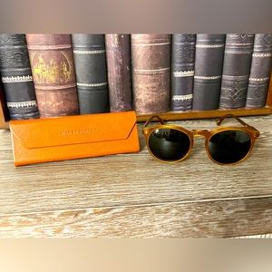 RAEN | Remmy 52mm Honey Polarized Sunglasses (Warby Parker leather case)